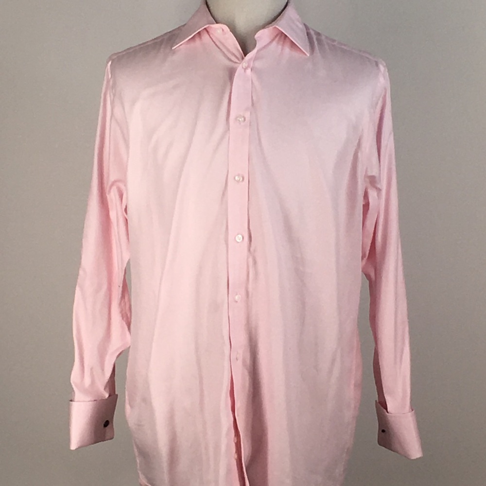 Thomas Pink Mens Classic Fit Shirt L Pink